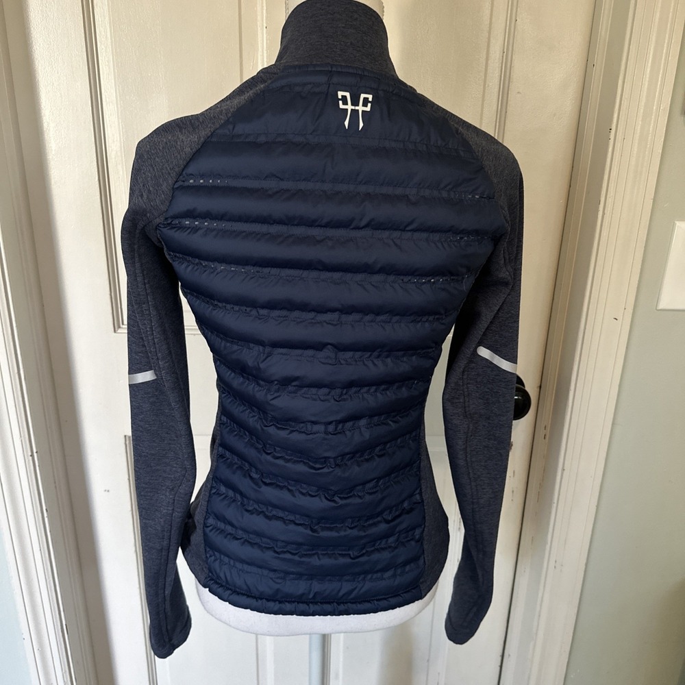 Horse Pilot Women's Storm Jacket‎ Size Small Navy With Pink Zipper Down Blend - Picture 5 of 13